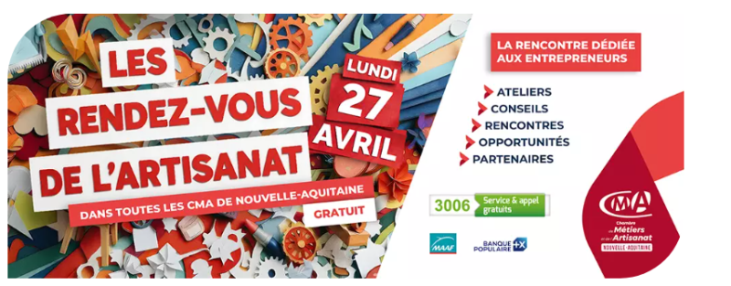 Affiche les rendez-vous de l'artisanat 27 avril 2026
