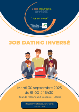 Visuel flyer Job Dating Inversé