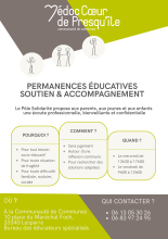 Flyer solidarité - permanences éducatives 2025
