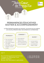 Flyer solidarité - permanences éducatives