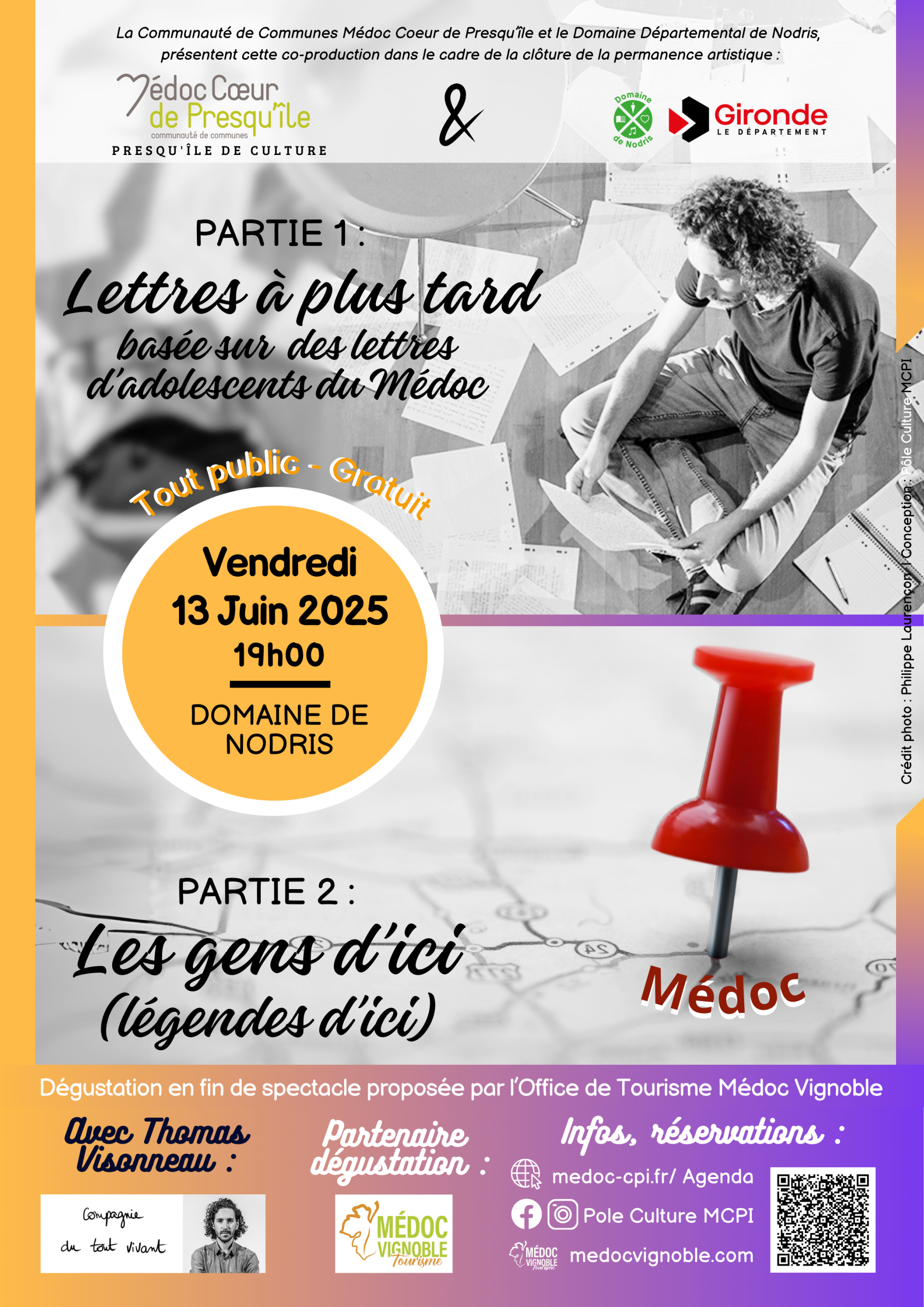 Affiche spectacle Les gens d'ici