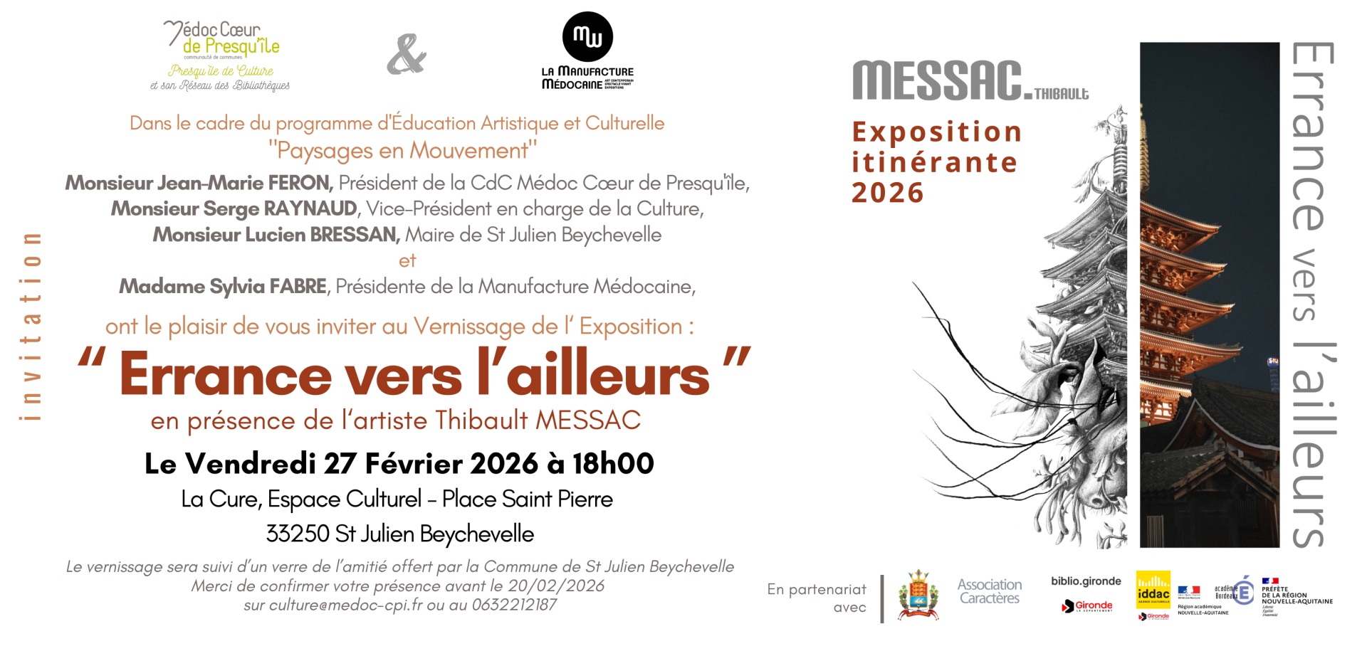 Invitation Thibault Messac le 27 fev 2026