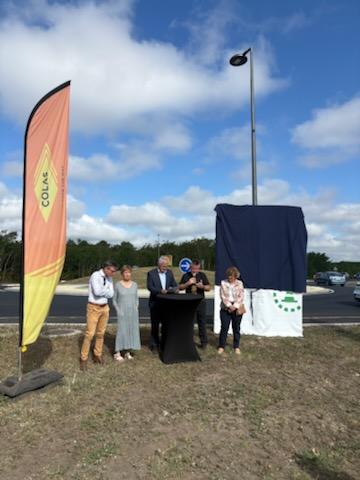 Inauguration rond point Belloc
