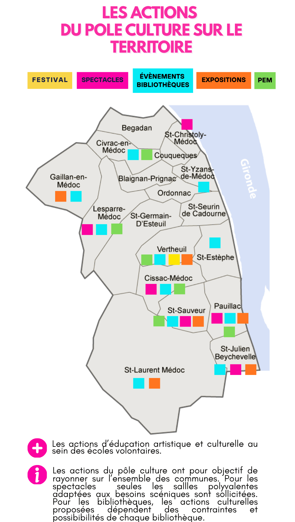 carte des actions culturelles